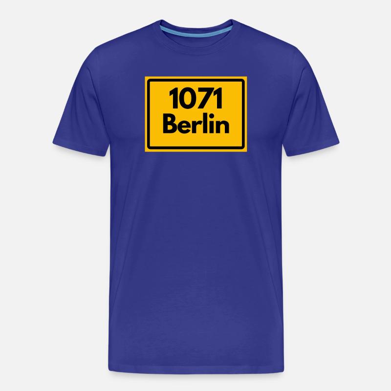 OLD POSTCODE 1071 BERLIN BERLIN OSTALGIE - Men's Premium Organic T-Shirt - royal blue