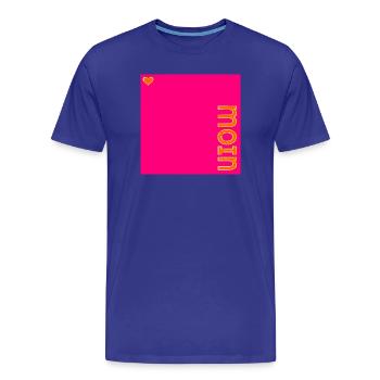 HAMBURG MOIN HERZ - Männer Premium Bio T-Shirt - Königsblau - Vorne - Damien (186cm)