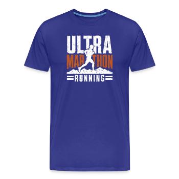 Course d’ultramarathon en détresse - T-shirt bio Premium Homme - bleu roi - Devant - Damien (186cm)