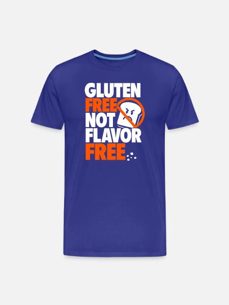 Sans gluten, pas sans arôme - T-shirt bio Premium Homme - bleu roi