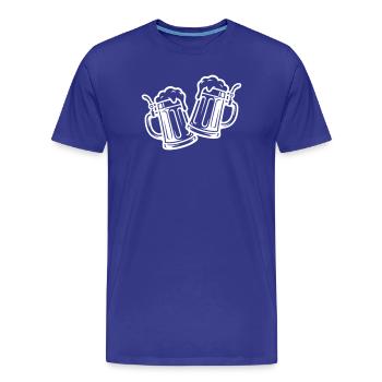 Bier Prost Symbol - Männer Premium Bio T-Shirt - Königsblau - Vorne - Damien (186cm)