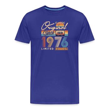 50. Geburtstag, 50 Jahre - Männer Premium Bio T-Shirt - Königsblau - Vorne - Damien (186cm)