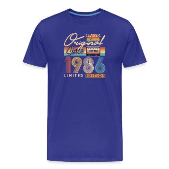 40. Geburtstag, 40 Jahre - Männer Premium Bio T-Shirt - Königsblau - Vorne - Damien (186cm)