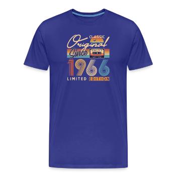 60. Geburtstag, 60 Jahre - Männer Premium Bio T-Shirt - Königsblau - Vorne - Damien (186cm)