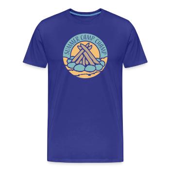 Summer Camp Champ Lustig Kinder Outdoor Abenteuer - Männer Premium Bio T-Shirt - Königsblau - Vorne - Damien (186cm)