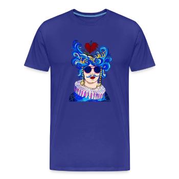 What you want - Men's Premium Organic T-Shirt - royal blue - Front - Damien (186cm)