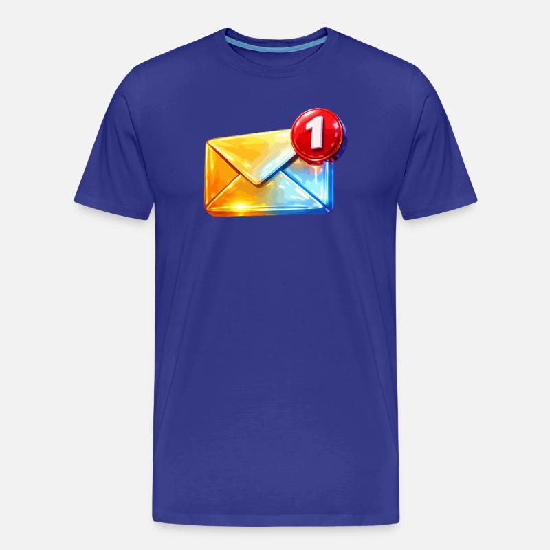 Erste Abzeichen-E-Mail - Männer Premium Bio T-Shirt - Königsblau