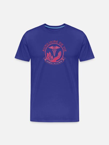 Social Life Assistant(pink) - Männer Premium Bio T-Shirt - Königsblau