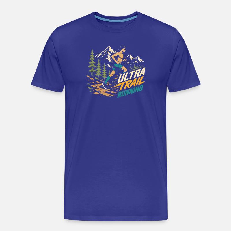 Ultra-Trailrunning - Männer Premium Bio T-Shirt - Königsblau