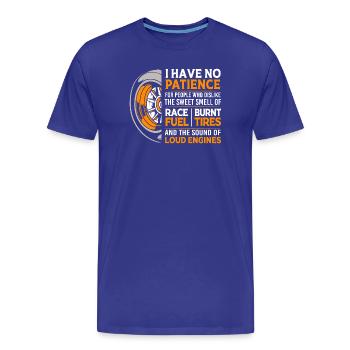 Drag Race - Männer Premium Bio T-Shirt - Königsblau - Vorne - Damien (186cm)