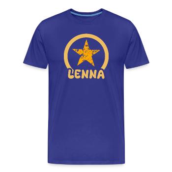 Lenna - T-shirt bio Premium Homme - bleu roi - Devant - Damien (186cm)