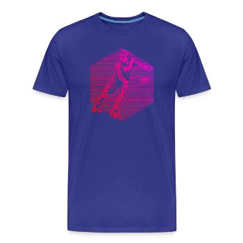 Fans de pickleball avec des amateurs de pickleball - T-shirt bio Premium Homme - bleu roi - Devant - Damien (186cm)