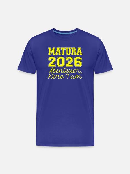 Matura 2026 Spruch - Men's Premium Organic T-Shirt - royal blue