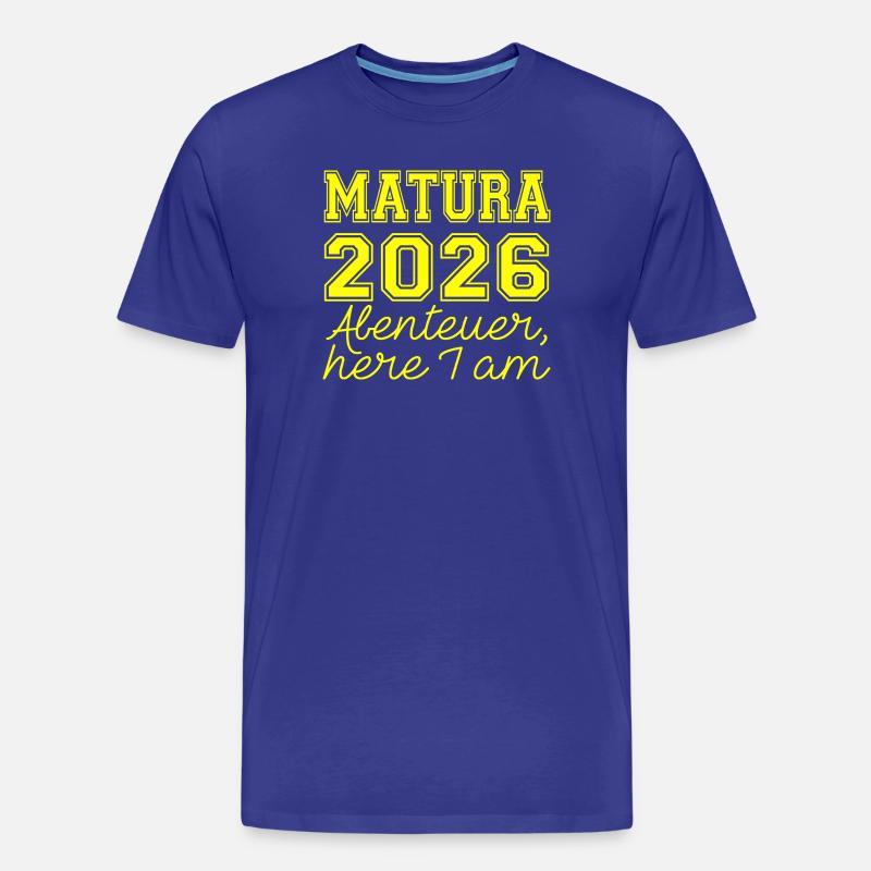 Matura 2026 Spruch - T-shirt bio Premium Homme - bleu roi