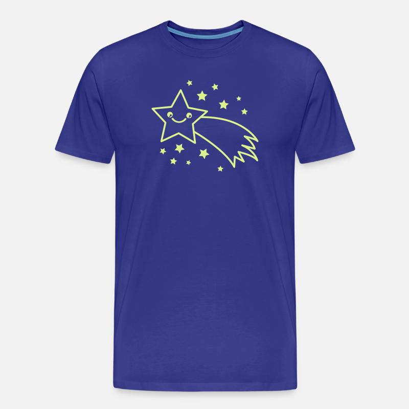 Sternschnuppe Sternenflug - Männer Premium Bio T-Shirt - Königsblau