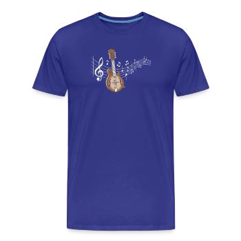 Mandoline Noten Bluegrass Country Musik - Männer Premium Bio T-Shirt - Königsblau - Vorne - Damien (186cm)
