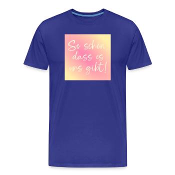 Beziehung Partnerschaft - Männer Premium Bio T-Shirt - Königsblau - Vorne - Damien (186cm)