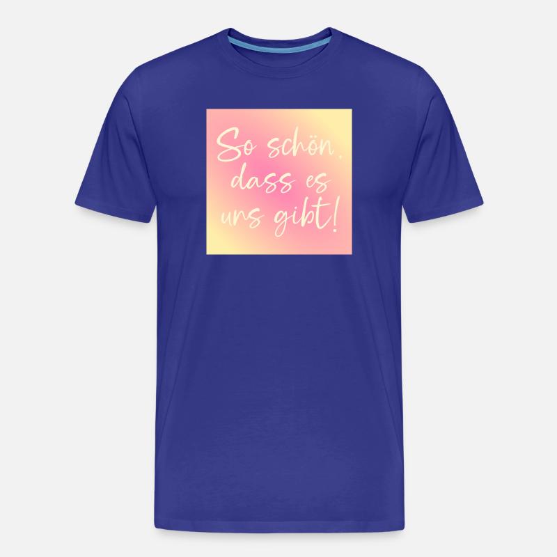 Beziehung Partnerschaft - Männer Premium Bio T-Shirt - Königsblau