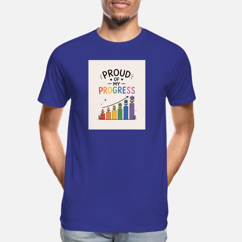 Fier de mes progrès T-shirt bio Premium Homme
