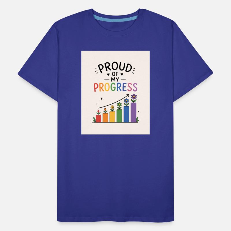 Fier de mes Progrès Colorés T-shirt bio Premium Homme