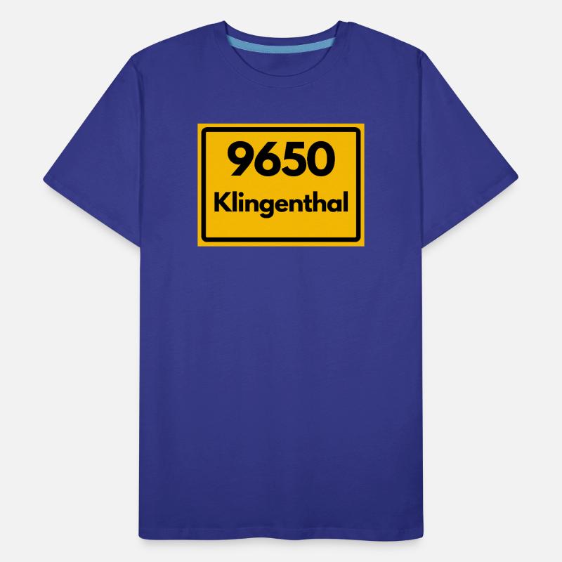 OLD POSTCODE 9650 ZIP 08248 KLINGENTHAL SN Men's Premium Organic T-Shirt