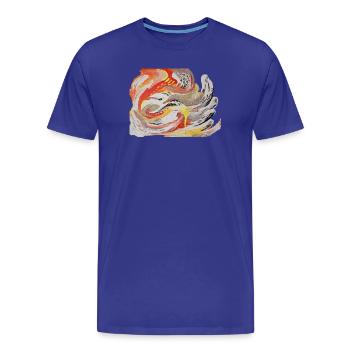 PHOENIX - T-shirt bio Premium Homme - bleu roi - Devant - Damien (186cm)