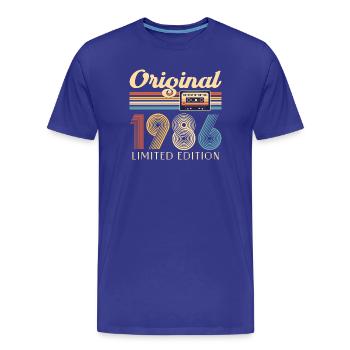 40. Geburtstag, 40 Jahre - Männer Premium Bio T-Shirt - Königsblau - Vorne - Damien (186cm)
