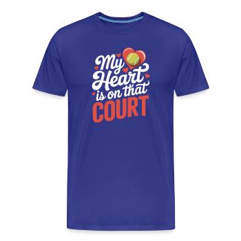 Tennis Sprüche Tennis Lustiges Tennis Geschenk - Männer Premium Bio T-Shirt - Königsblau - Vorne - Damien (186cm)