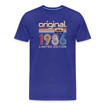 40. Geburtstag, 40 Jahre - Männer Premium Bio T-Shirt - Königsblau - Vorne - Damien (186cm)
