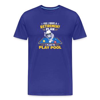 Ruhestandsplan Spielpool Skeleton-Billardspieler - Männer Premium Bio T-Shirt - Königsblau - Vorne - Damien (186cm)