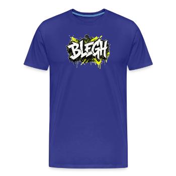 Blegh Graffiti Style - T-shirt bio Premium Homme - bleu roi - Devant - Damien (186cm)