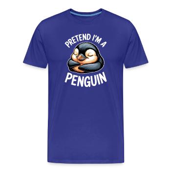Dictons des manchots Drôle de cadeau des manchots - T-shirt bio Premium Homme - bleu roi - Devant - Damien (186cm)