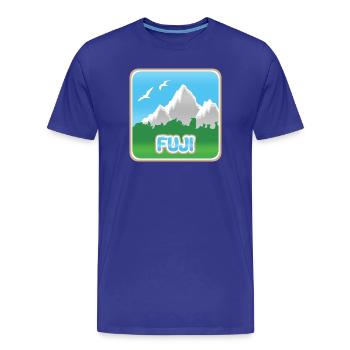 Mount Fuji - Men's Premium Organic T-Shirt - royal blue - Front - Damien (186cm)