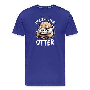 Otter Sprüche Otter Lustiges Otter Geschenk - Männer Premium Bio T-Shirt - Königsblau - Vorne - Damien (186cm)