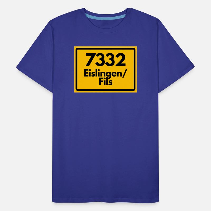 OLD POSTCODE 7332 ZIP 73054 EISLINGEN FILS Men's Premium Organic T-Shirt