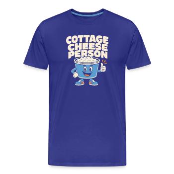 Cadeau de collation riche en protéines pour les amateurs de gastronomie - T-shirt bio Premium Homme - bleu roi - Devant - Damien (186cm)