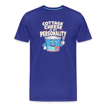 Cadeau de collation riche en protéines pour les amateurs de gastronomie - T-shirt bio Premium Homme - bleu roi - Devant - Damien (186cm)