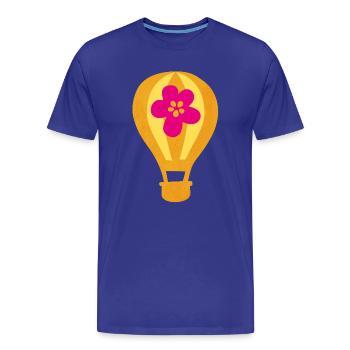 Montgolfière Fleurs de Fête Sky Kids Montgolfière - T-shirt bio Premium Homme - bleu roi - Devant - Damien (186cm)