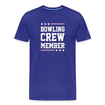 Équipe de bowling - T-shirt bio Premium Homme - bleu roi - Devant - Damien (186cm)