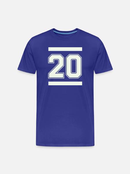 20_strich- - T-shirt bio Premium Homme - bleu roi