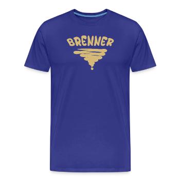 Brenner als Style - Männer Premium Bio T-Shirt - Königsblau - Vorne - Damien (186cm)