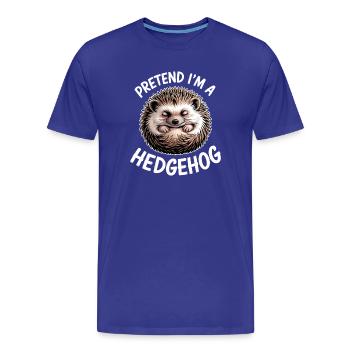 Hedgehog Sayings Hedgehog Funny Hedgehog Gift - Men's Premium Organic T-Shirt - royal blue - Front - Damien (186cm)