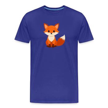 Fuchsbaby-Fuchs - Männer Premium Bio T-Shirt - Königsblau - Vorne - Damien (186cm)