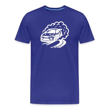 Auto Driften Symbol - Männer Premium Bio T-Shirt - Königsblau - Vorne - Damien (186cm)