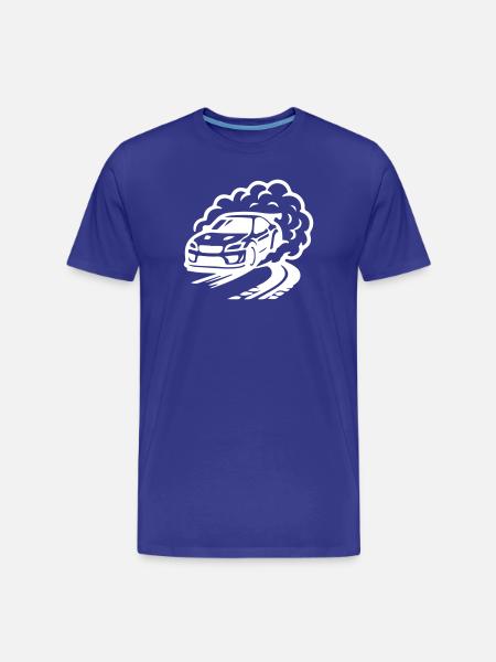 Car Drifting Icon - Men's Premium Organic T-Shirt - royal blue