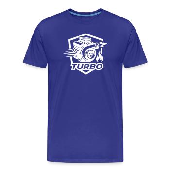 Symbole de réglage du turbo - T-shirt bio Premium Homme - bleu roi - Devant - Damien (186cm)