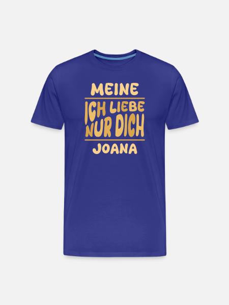 Joana als Liebe - Männer Premium Bio T-Shirt - Königsblau