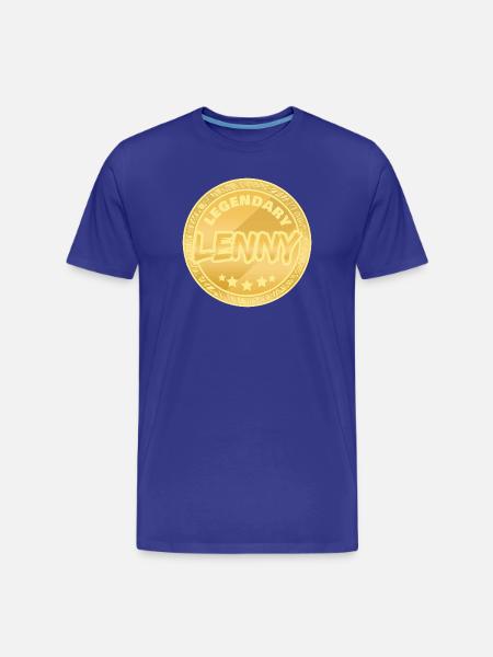 Geschenk für Lenny - Männer Premium Bio T-Shirt - Königsblau