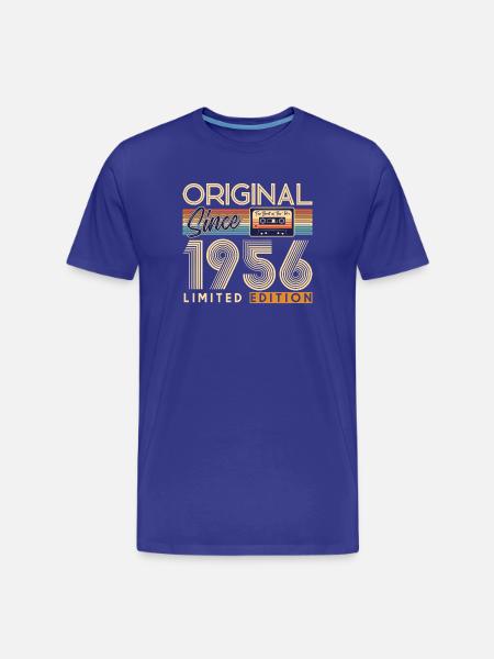 70e anniversaire, 70 ans - T-shirt bio Premium Homme - bleu roi