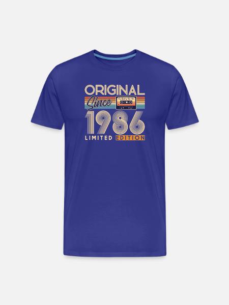 40e anniversaire, 40 ans - T-shirt bio Premium Homme - bleu roi